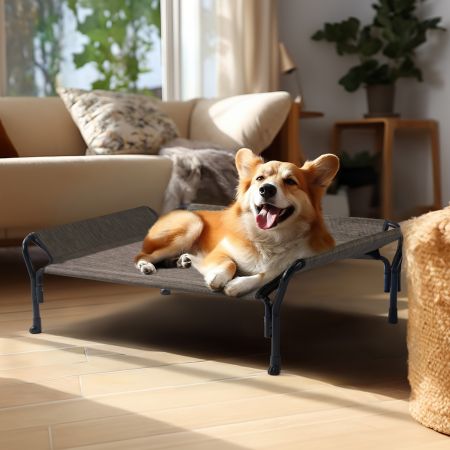 Veehoo Guardrail Elevated Dog Bed Brown Sales image7