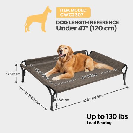 Veehoo Guardrail Elevated Dog Bed Brown Sales image2 Veehoo Guardrail Elevated Dog Bed Brown Sales image2