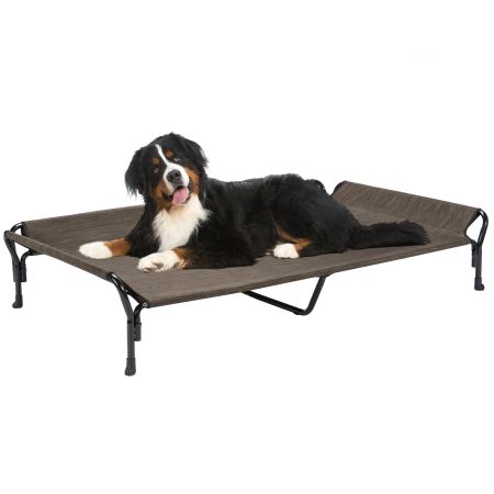 Veehoo Guardrail Elevated Dog Bed Brown Sales image1
