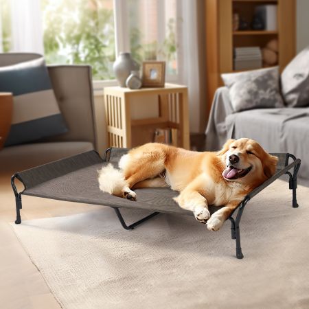 Veehoo Guardrail Elevated Dog Bed Brown Sales image7
