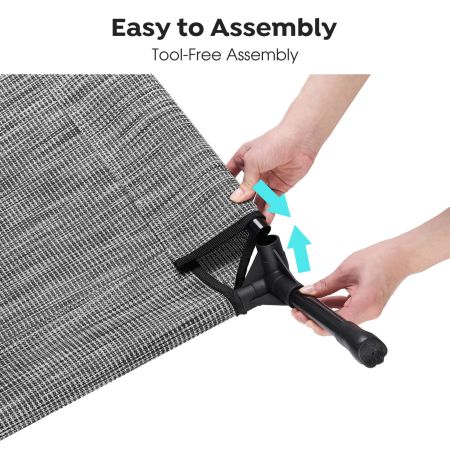 Veehoo Elevated Dog Bed with Bolster Mat Silver Elevated 2-in-1 Seasonal Beds image6 Veehoo Elevated Dog Bed with Bolster Mat Silver Elevated 2-in-1 Seasonal Beds image6