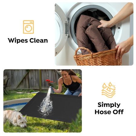 Veehoo Elevated Dog Bed with Bolster Mat Brown Sales image7 Veehoo Elevated Dog Bed with Bolster Mat Brown Sales image7