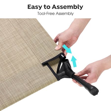 Veehoo Elevated Dog Bed with Bolster Mat Beige Sales image6