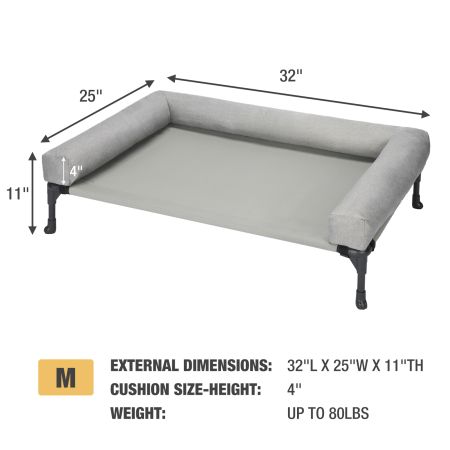 Veehoo Cooling Elevated Dog Bed with Removable Bolster Calming Beds image8 Veehoo Cooling Elevated Dog Bed with Removable Bolster Calming Beds image8