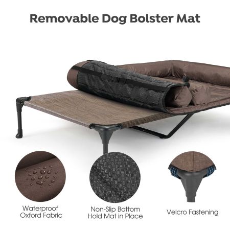 Veehoo Elevated Dog Bed for Double Dogs Elevated 2-in-1 Seasonal Beds image3