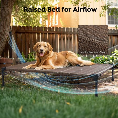 Veehoo Elevated Dog Bed for Double Dogs Elevated 2-in-1 Seasonal Beds image4