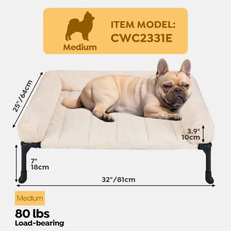 Veehoo Elevated Dog Bed with Cozy Pillow Calming Beds image7 Veehoo Elevated Dog Bed with Cozy Pillow Calming Beds image7