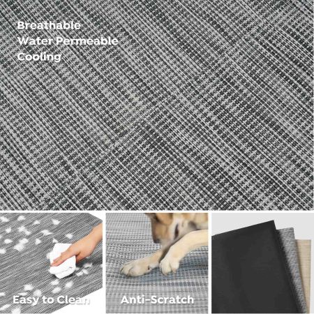 Veehoo Cooling Raised Dog Bed with Guardrail & Headrest Silver Elevated Beds image5 Veehoo Cooling Raised Dog Bed with Guardrail & Headrest Silver Elevated Beds image5