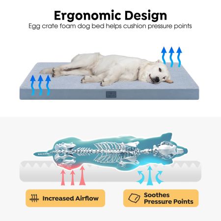 Veehoo Elevated Dog Bed with Removable Dog Pad Black Sales image5 Veehoo Elevated Dog Bed with Removable Dog Pad Black Sales image5