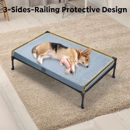 Veehoo Elevated Dog Bed with Removable Dog Pad Black Sales image6 Veehoo Elevated Dog Bed with Removable Dog Pad Black Sales image6