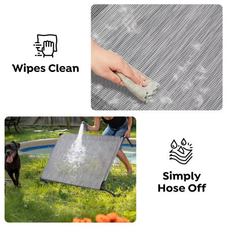 Veehoo Elevated Dog Bed with Slope Headrest Black Sales image5 Veehoo Elevated Dog Bed with Slope Headrest Black Sales image5