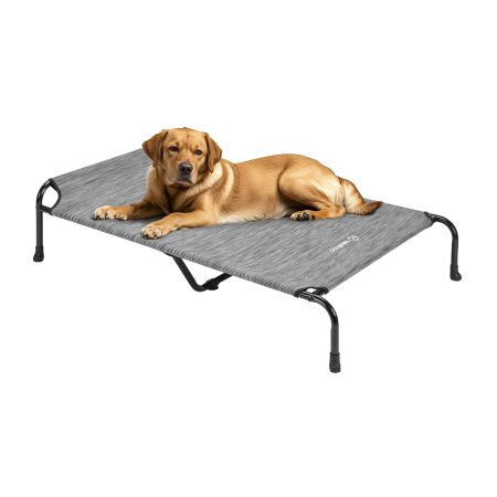 Veehoo Elevated Dog Bed with Slope Headrest Silver Sales image1 Veehoo Elevated Dog Bed with Slope Headrest Silver Sales image1