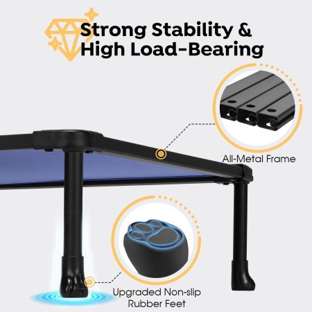 Veehoo Anti-chew Training Bed Blue Elevated Beds image5