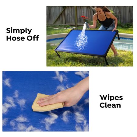 Veehoo Anti-chew Training Bed Blue Elevated Beds image6