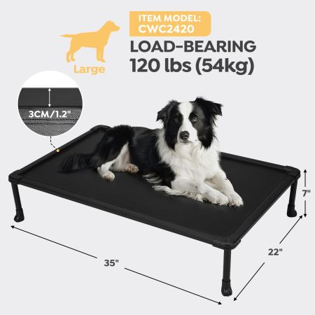 Veehoo Anti-chew Training Bed Black Elevated Beds image2 Veehoo Anti-chew Training Bed Black Elevated Beds image2