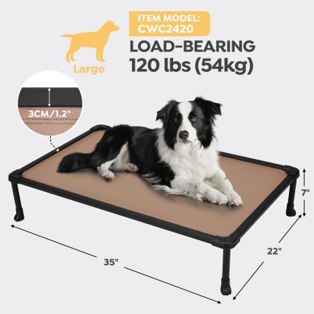 Veehoo Anti-chew Training Bed Brown Elevated Beds image2 Veehoo Anti-chew Training Bed Brown Elevated Beds image2