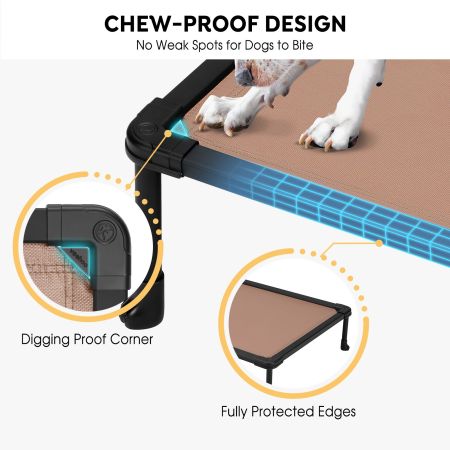 Veehoo Anti-chew Training Bed Brown Elevated Beds image4 Veehoo Anti-chew Training Bed Brown Elevated Beds image4