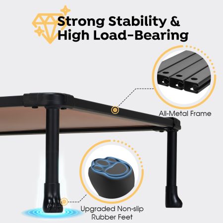 Veehoo Anti-chew Training Bed Brown Elevated Beds image5 Veehoo Anti-chew Training Bed Brown Elevated Beds image5