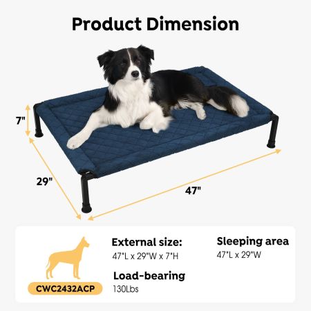 Veehoo Plush Fleece Elevated Dog Bed Gray Elevated Beds image11 Veehoo Plush Fleece Elevated Dog Bed Gray Elevated Beds image11
