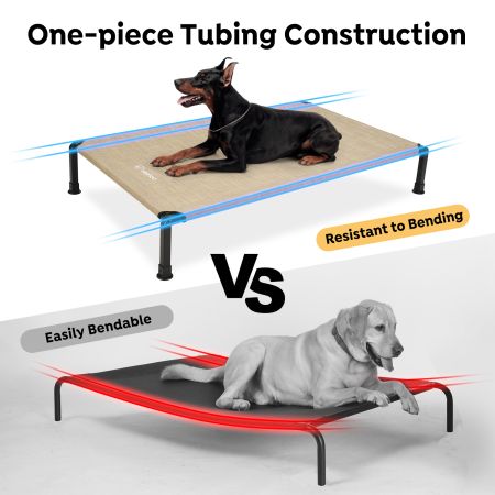 Veehoo Cooling Dog Bed with Washable & Breathable Teslin Mesh Gray Sales image5 Veehoo Cooling Dog Bed with Washable & Breathable Teslin Mesh Gray Sales image5