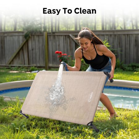 Veehoo Cooling Dog Bed with Washable & Breathable Teslin Mesh Gray Sales image6 Veehoo Cooling Dog Bed with Washable & Breathable Teslin Mesh Gray Sales image6