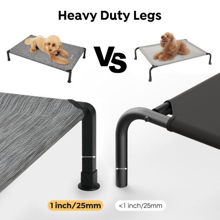 Veehoo Cooling Dog Bed with Washable & Breathable Teslin Mesh Silver Sales image5