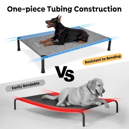 Veehoo Cooling Dog Bed with Washable & Breathable Teslin Mesh Silver Sales image6