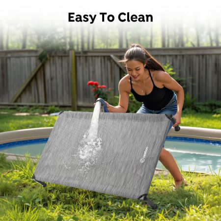 Veehoo Cooling Dog Bed with Washable & Breathable Teslin Mesh Silver Sales image7