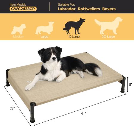 Veehoo Heavy Duty Elevated Dog Bed Elevated Cooling Beds image10