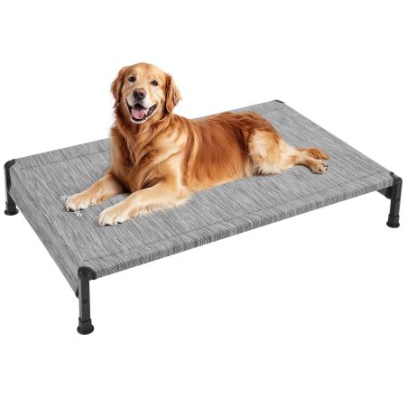 Veehoo Heavy Duty Elevated Dog Bed Silver Sales image1