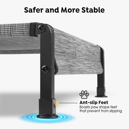 Veehoo Heavy Duty Elevated Dog Bed Silver Sales image3