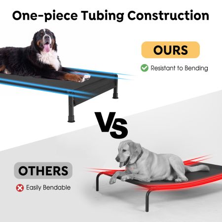 Veehoo Heavy Duty Elevated Dog Bed Black Sales image8 Veehoo Heavy Duty Elevated Dog Bed Black Sales image8