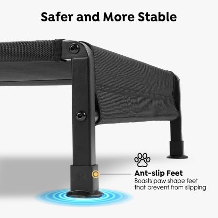 Veehoo Heavy Duty Elevated Dog Bed Black Sales image3