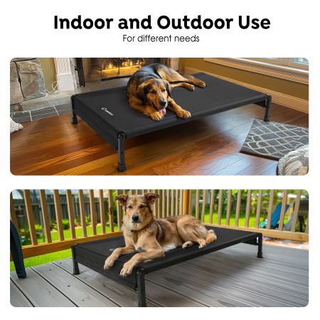 Veehoo Heavy Duty Elevated Dog Bed Black Sales image4