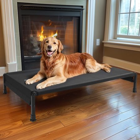 Veehoo Heavy Duty Elevated Dog Bed Black Sales image9