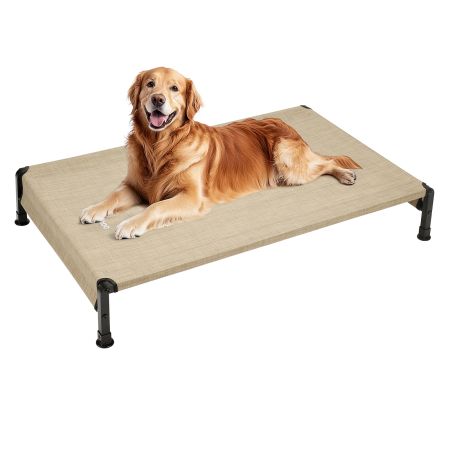 Veehoo Heavy Duty Elevated Dog Bed Beige Sales image1 Veehoo Heavy Duty Elevated Dog Bed Beige Sales image1