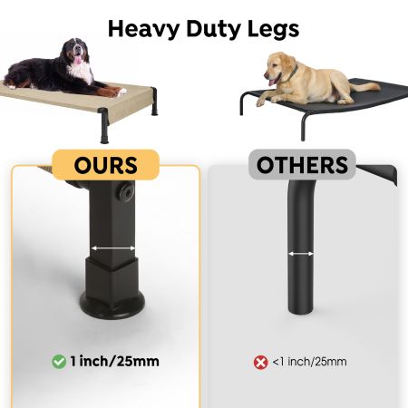 Veehoo Heavy Duty Elevated Dog Bed Beige Sales image5 Veehoo Heavy Duty Elevated Dog Bed Beige Sales image5