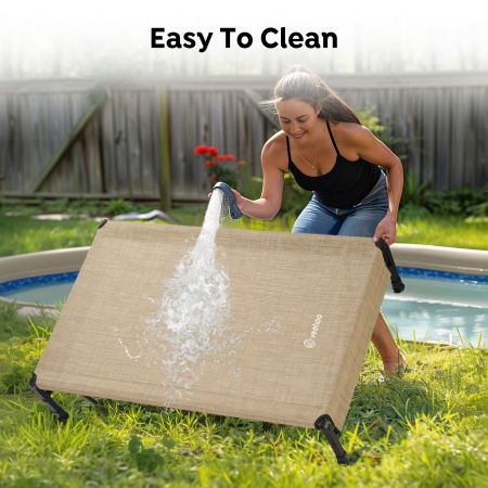 Veehoo Heavy Duty Elevated Dog Bed Beige Sales image7 Veehoo Heavy Duty Elevated Dog Bed Beige Sales image7