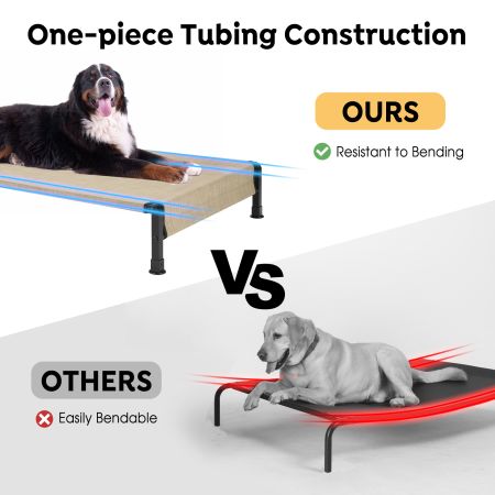 Veehoo Heavy Duty Elevated Dog Bed Beige Sales image8 Veehoo Heavy Duty Elevated Dog Bed Beige Sales image8