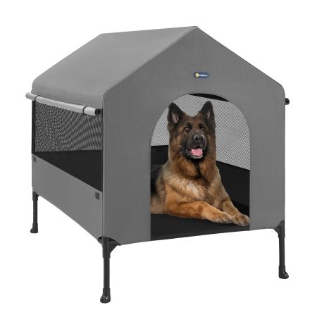 Veehoo Stable Dog House Gray Pens & Crates image1