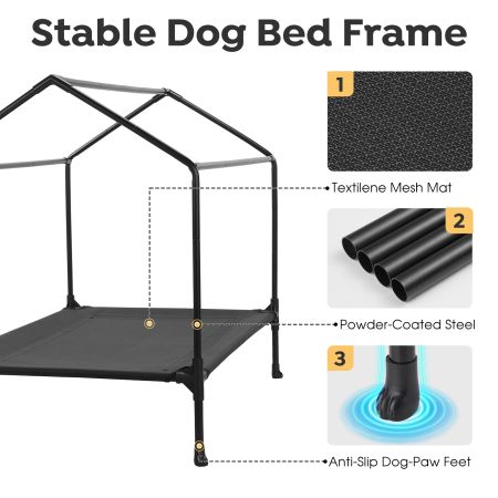 Veehoo Stable Dog House Gray Pens & Crates image3
