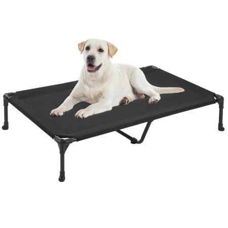 Veehoo Heavy Denier Mesh Elevated Dog Bed Black Sales image1