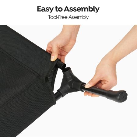 Veehoo Heavy Denier Mesh Elevated Dog Bed Black Sales image3