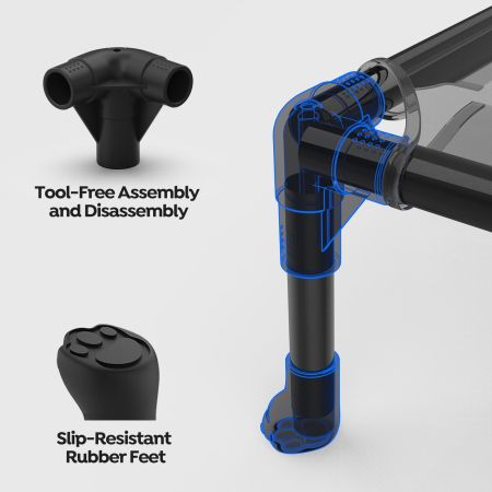 Veehoo Heavy Denier Mesh Elevated Dog Bed Black Sales image4