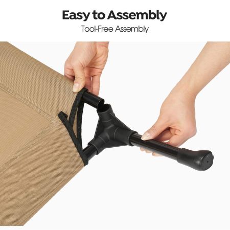 Veehoo Heavy Denier Mesh Elevated Dog Bed Brown Sales image3 Veehoo Heavy Denier Mesh Elevated Dog Bed Brown Sales image3