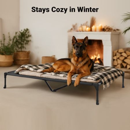 Veehoo Outdoor Cooling Elevated Dog Bed in Multiple Sizes and Colors Black New Arrivals image3 Veehoo Outdoor Cooling Elevated Dog Bed in Multiple Sizes and Colors Black New Arrivals image3
