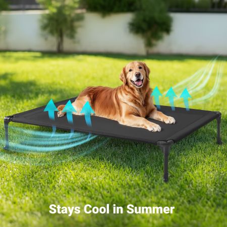Veehoo Outdoor Cooling Elevated Dog Bed in Multiple Sizes and Colors Brown New Arrivals image2
