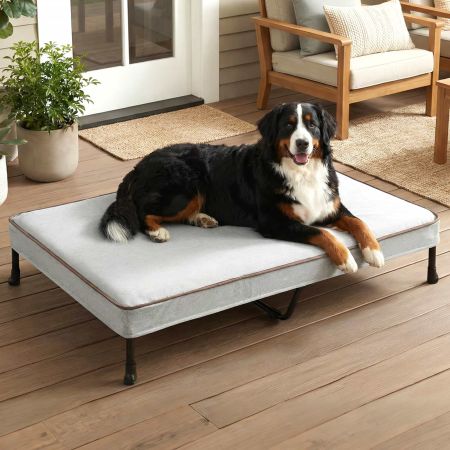 Veehoo Waterproof Stain Resistant Elevated Dog Bed Gray Sales image2 Veehoo Waterproof Stain Resistant Elevated Dog Bed Gray Sales image2