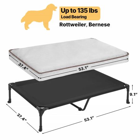 Veehoo Waterproof Stain Resistant Elevated Dog Bed Gray Sales image3 Veehoo Waterproof Stain Resistant Elevated Dog Bed Gray Sales image3