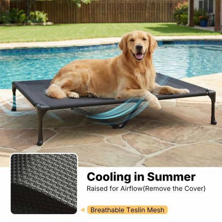 Veehoo Waterproof Stain Resistant Elevated Dog Bed Gray Sales image5 Veehoo Waterproof Stain Resistant Elevated Dog Bed Gray Sales image5